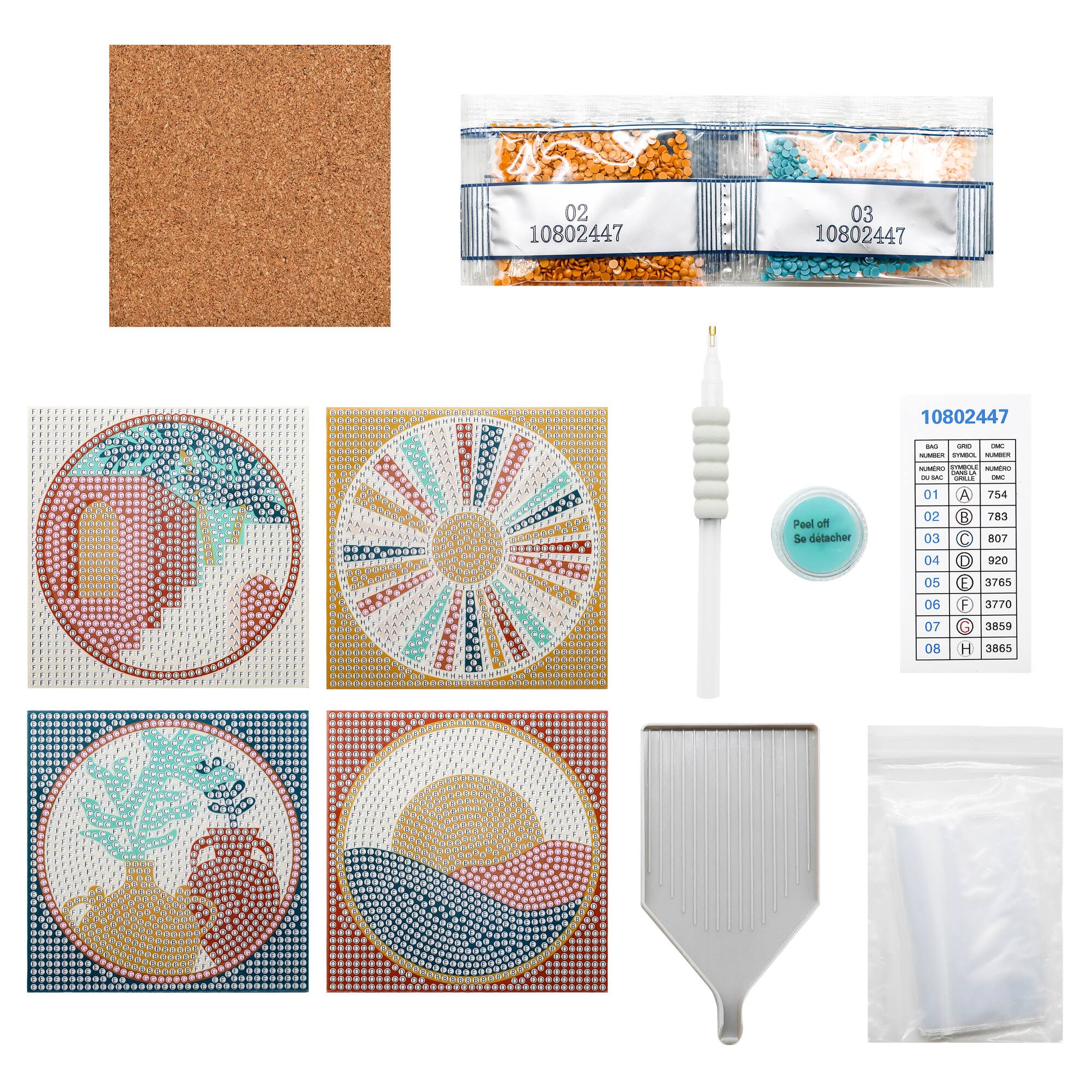 Coastal Diamond Art Coaster Kit by Make Market®